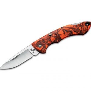 Buck-Knives-Bantam-Nano-Orange-Blaze-Mossy-Oak-No-Pocket-Clip-251929398393