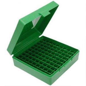 MTM-Ammo-Box-Small-Pistol-100-Round-Green-Fits-9mm-P-100-9-10-254412411943