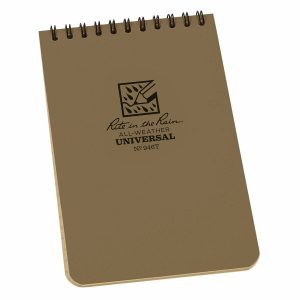 Rite-in-the-Rain-Top-Spiral-4-X-6-Polydura-Notebook-Universal-Tan-946T-254775008713