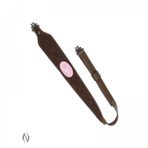 Allen-Rifle-Sling-Powder-Horn-with-Pink-Deer-Suede-and-Swivels-8143-113762622686