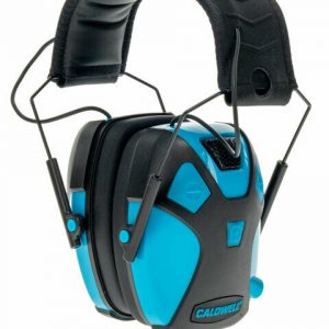 CALDWELL-EMAX-PRO-ELECTRONIC-EAR-MUFFS-NEON-BLUE-YOUTH-SIZE-23DB-NRR-114579290716