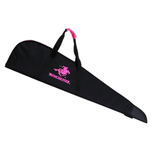 Winchester-Rifle-Bag-Horse-and-Rider-Black-with-Pink-Logo-and-Pink-Zip-52-inch-252356125607